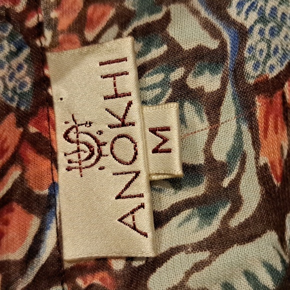 Anokhi Surplice Floral Print Midi Dress - Picture 11 of 13